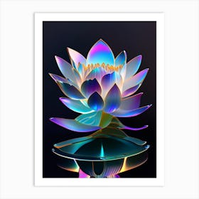 American Lotus Holographic 1 Art Print