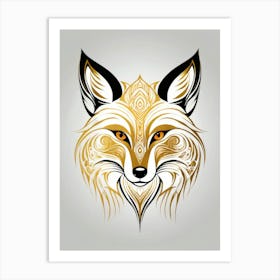 Fox Head Tattoo Art Print