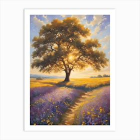 Tree In The Meadow 3 Art Print