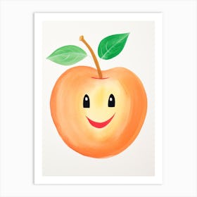 Friendly Kids Peach 2 Art Print