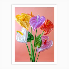 Dreamy Inflatable Flowers Flamingo Flower 2 Art Print