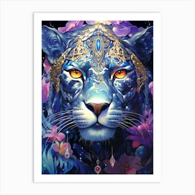 Blue Tiger Art Print