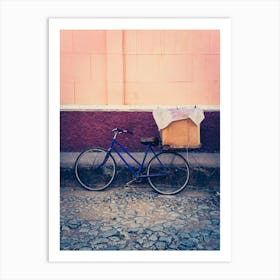 The Blue Bicycle  Art Print