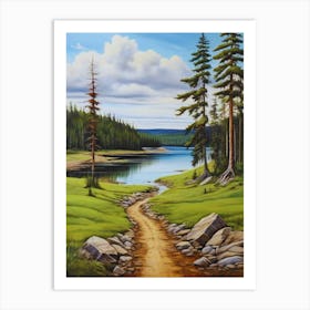 Path To The Lake 2 Art Print