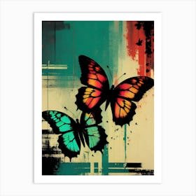 Butterflies In Flight 9 Art Print