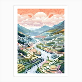 The Banaue Rice Terraces Phillippines 2 Art Print