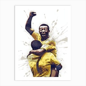 Jairzinho & Pele Brazil Art Print