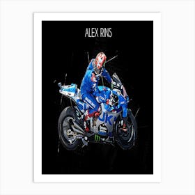 Alex Rins Riders Street Art Art Print