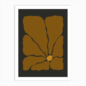 Autumn Flower 02 - Cinnamon Art Print