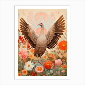 Turkey 2 Detailed Bird Painting Art Print