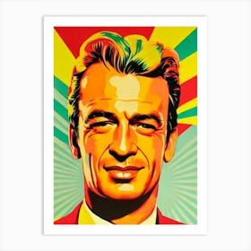 Gary Cooper Colourful Pop Movies Art Movies Art Print