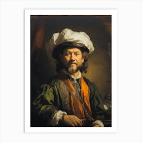 Portrait Of Rembrandt Art Print