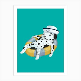 Lazy Dalmatian Art Print