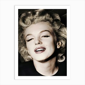 Actress Marilyn Monroe After Arriving At Idlewild Airport In New York Art Print