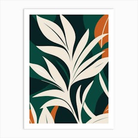 botanical garden leaf plant print Art Print