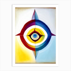 Chakra, Symbol, Third Eye Rothko Neutral Art Print