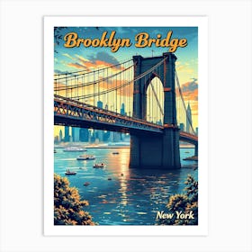 Brooklyn Bridge 3 Art Print