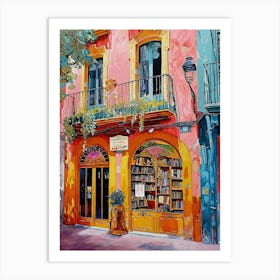 Valencia Book Nook Bookshop 2 Art Print