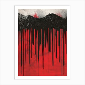 Dripping Blood Art Print