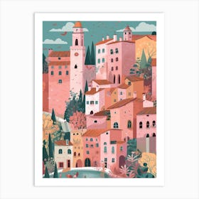 Verona 3, Italy Illustration Art Print