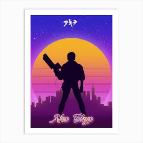 Neon Kaneda Tokyo Art Print