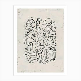 Doodle Canvas Print Art Print