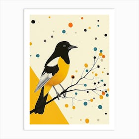 Yellow Magpie 3 Art Print