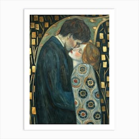 The kiss Gustav Klimt  Art Print