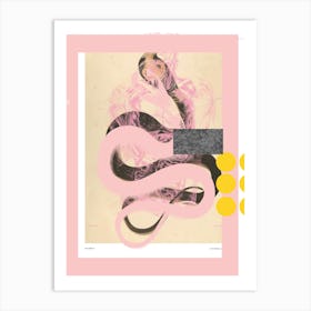 Abstract Daydream Snake Mix 1a Art Print