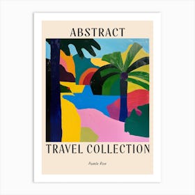 Abstract Travel Collection Poster Puerto Rico 1 Art Print