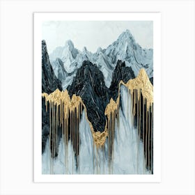 Sierra Nevada Shine Mystical Abstract Art Print