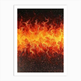 Flames Art Print