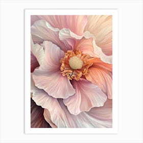 Pink Poppy Flower Art Print