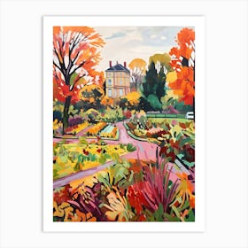 Autumn Gardens Painting Kew Gardens London 8 Art Print