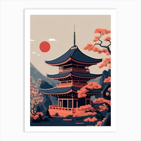 Japanese Pagoda 2 Art Print