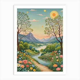 Valley Of Colour Art Print