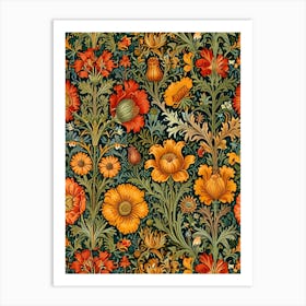 William Morris Floral Wallpaper 1 Art Print