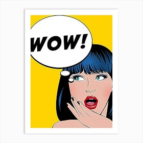 Wow Pop Art Art Print