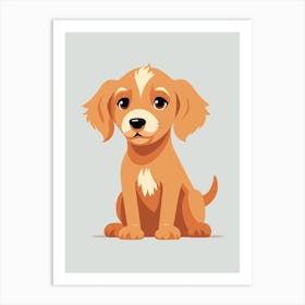 Baby Animal Illustration  Puppy 1 Art Print