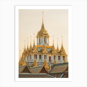 Golden Temple In Bangkok Art Print