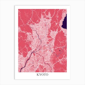 Kyoto Pink Purple Art Print