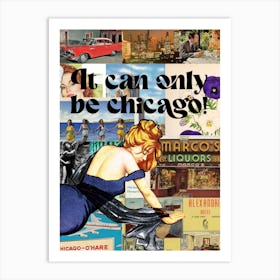 Chicago Vintage Collage Art Print