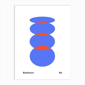 Geometric Bauhaus Poster 66 Art Print