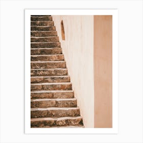 Adobe Stairway Art Print