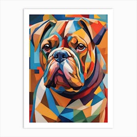 Bulldog Painting Art Print