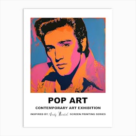 Elvis Pop Art 4 Art Print