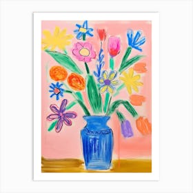 Flower Painting Fauvist Style Flowers 2 Art Print