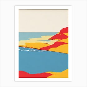 Laguna Beach California Midcentury Art Print