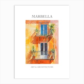Marbella Travel And Architecture Poster 3 Art Print