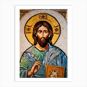 Jesus Mosaic Art Print